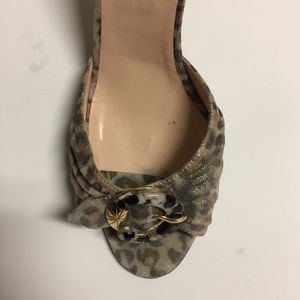 Manolo Blahnik Cheetah Heel Sz 40